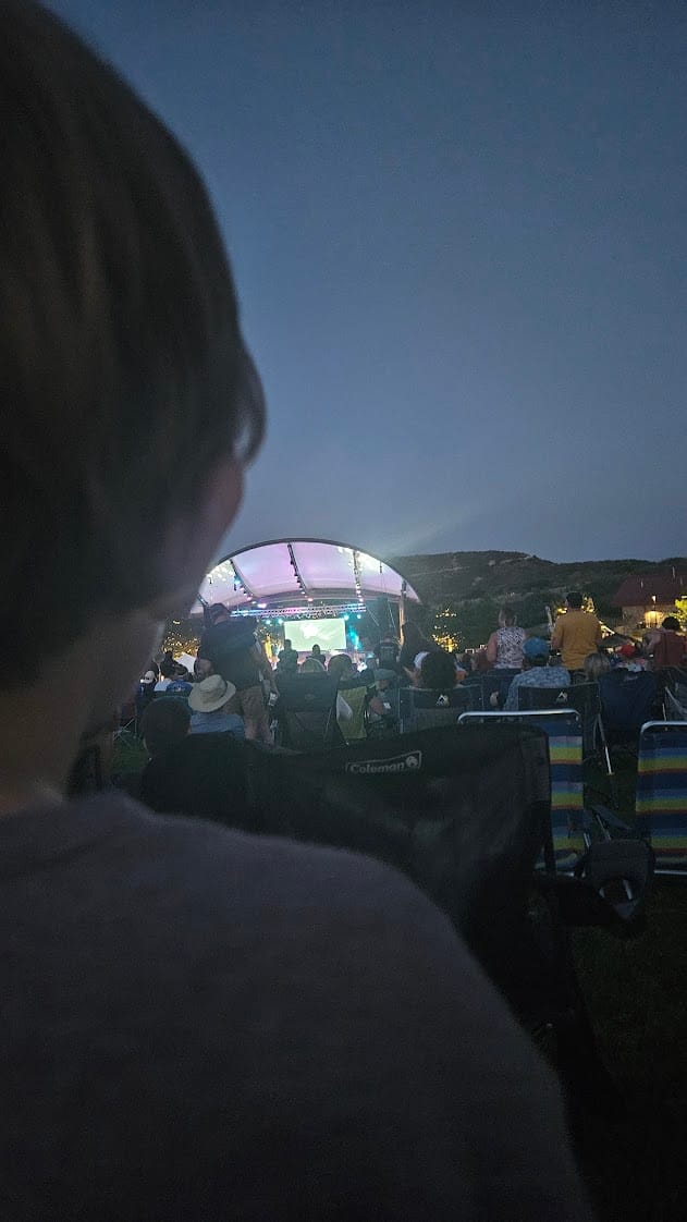 Seeing the Gin Blossoms in July. Oscar knew more words than a lot of the grown folks in the crowd.